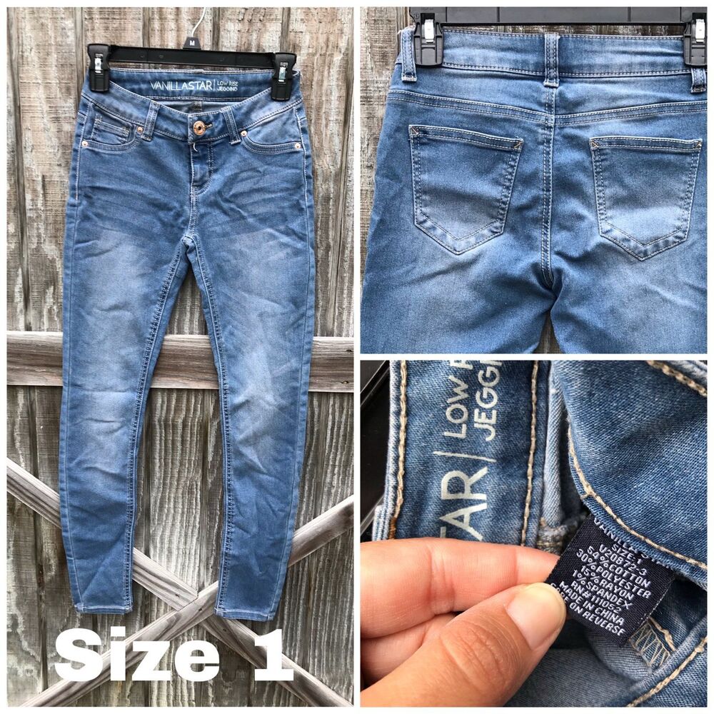 Size 1 VANILLA STAR SKINNY JEANS